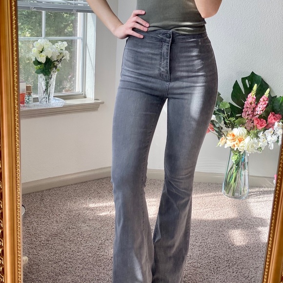 Cello Denim - NWT Cello High-waisted Grey Flare Jeans